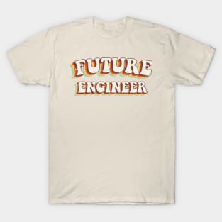 Future Engineer - Groovy Retro 70s Style T-Shirt